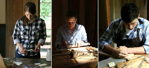 Процесс изготовления деревянных изделий семьей Полдеров