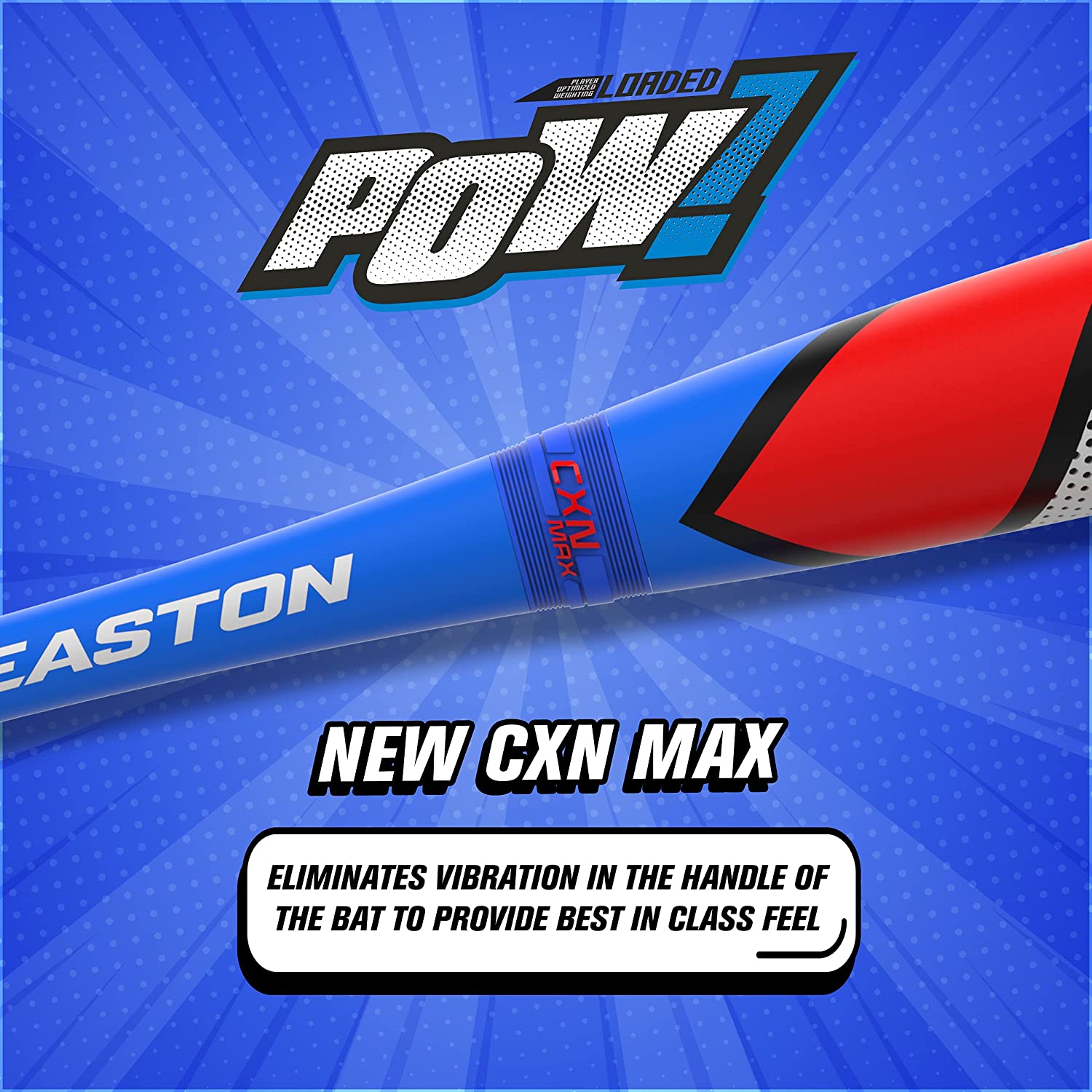 New Easton POW Slowpitch Softball Bat End Loaded 12.75 in Barrel Red/B