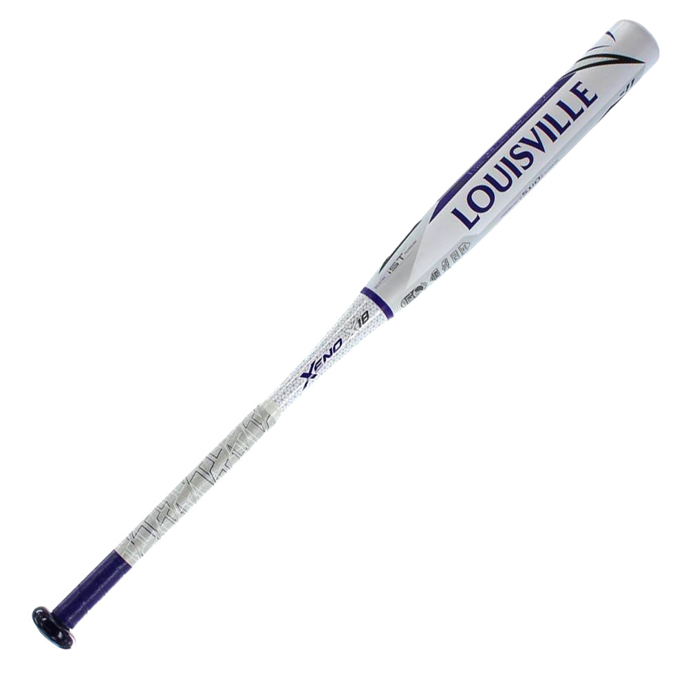 New Louisville XENO WTLFPXN18A11 Fastpitch Softball Bat 2 1/4 White/Pu
