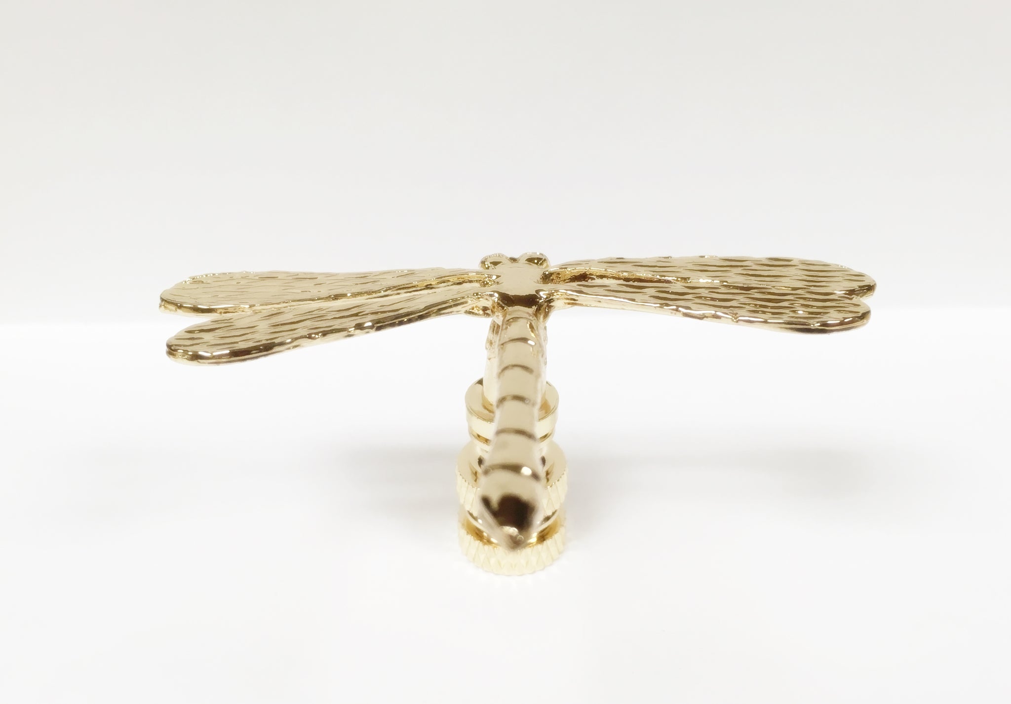 DRAGONFLY Lamp Finial-Polished Brass Finish, Highly detailed metal cas ...