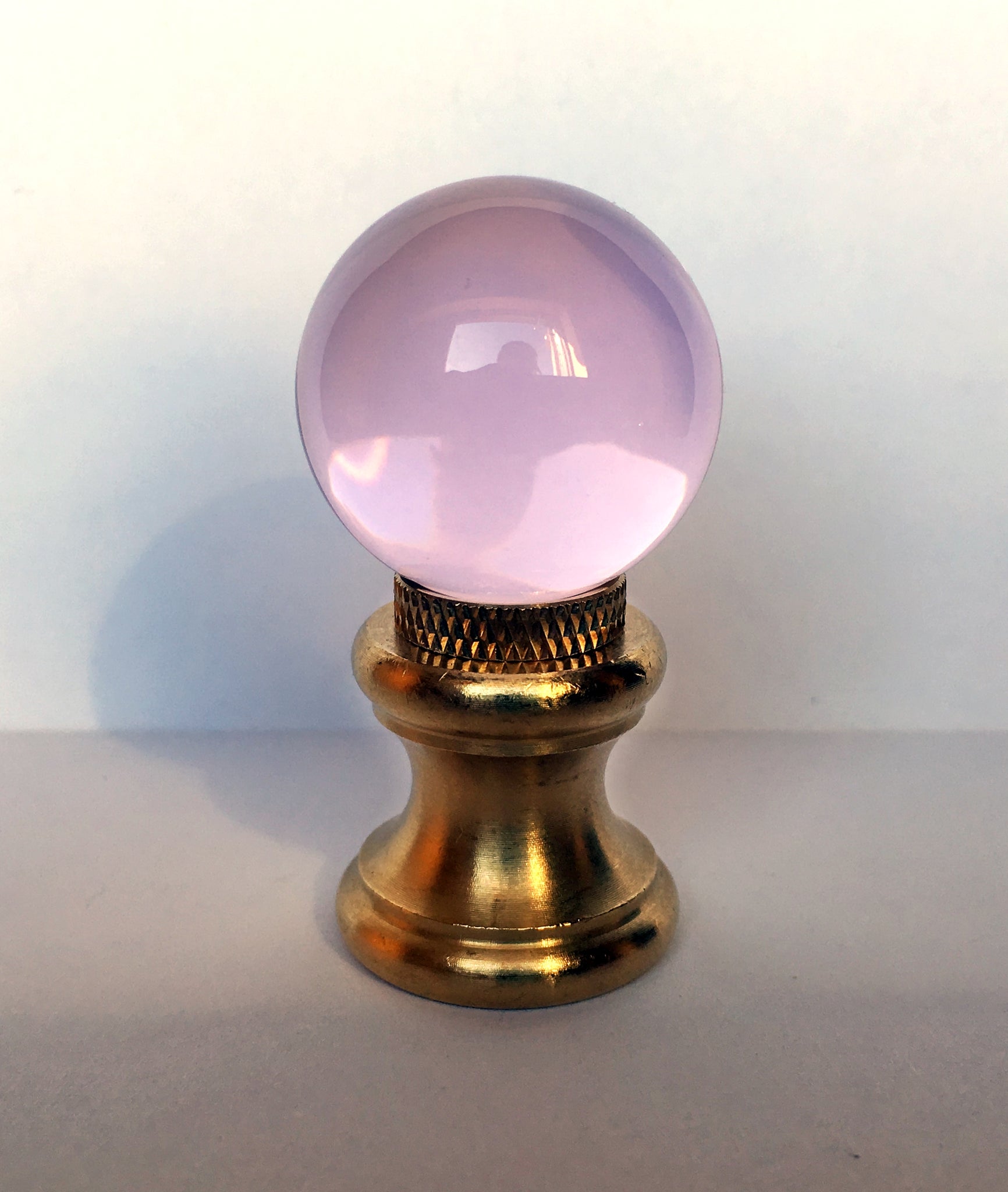 pink lamp finial