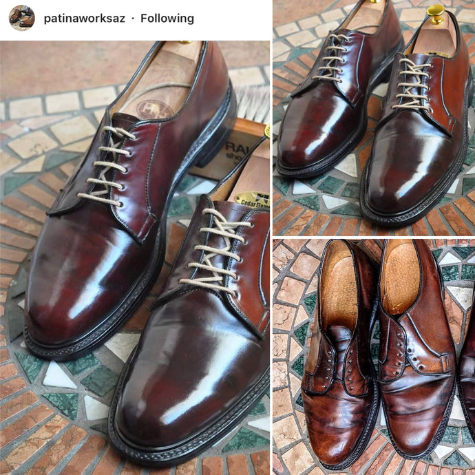 polishing shell cordovan