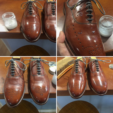 allen edmonds shoe shine