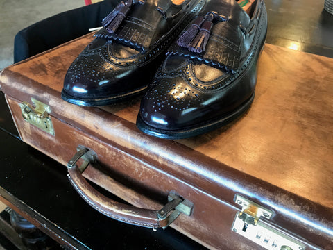 More smooth wingtip loafers mirror shined Allen Edmonds