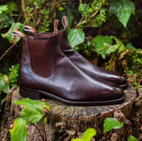 RM Williams Custom Brown Patina Chelsea Boots