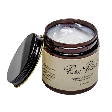 Open jar of Cleaner Conditioner Pure Polish