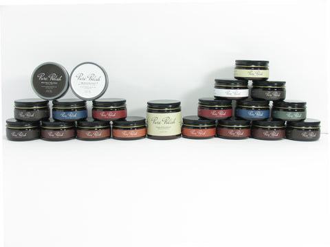 Collection of Pure Polish Products Leather Care and Shoe Polish