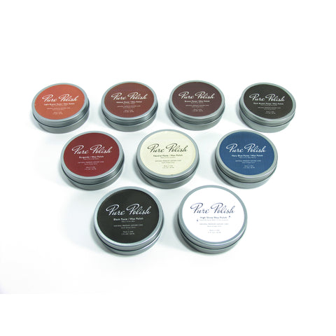 Paste Wax and High Shine Shoe Polish Collection by Pure Polish