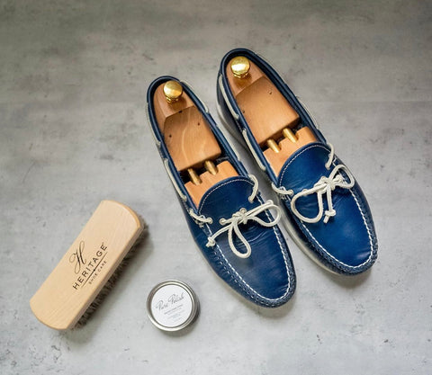  Navy Blue  Calfskin  Loafer Shoe