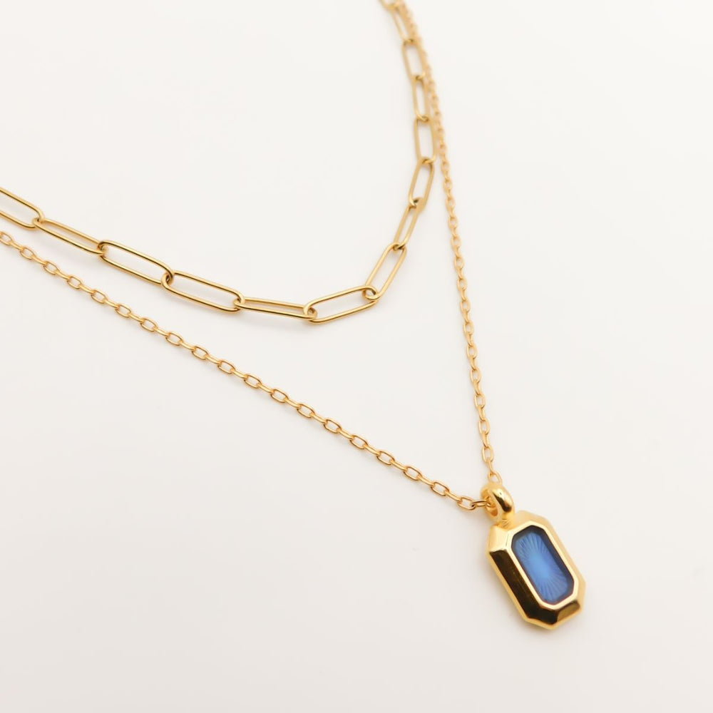 Iconic Enamel Layering Necklace, Black – Orli Jewellery