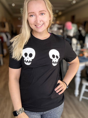 Twin Skulls Graphic Tee - Crush Boutique Clothing