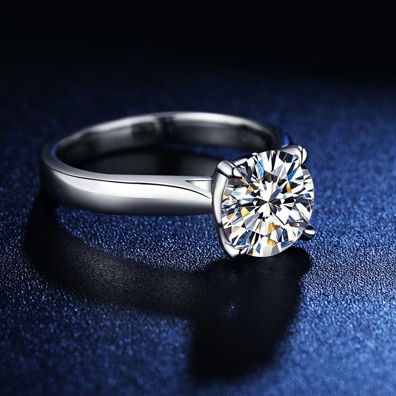 Classic Four Prong Setting CVD Diamond Ring – UNA&CO