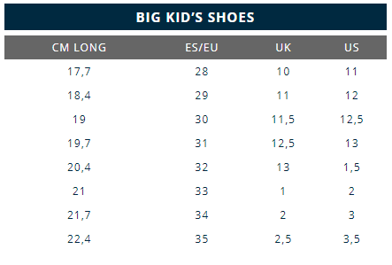 shoe size 17 in eu