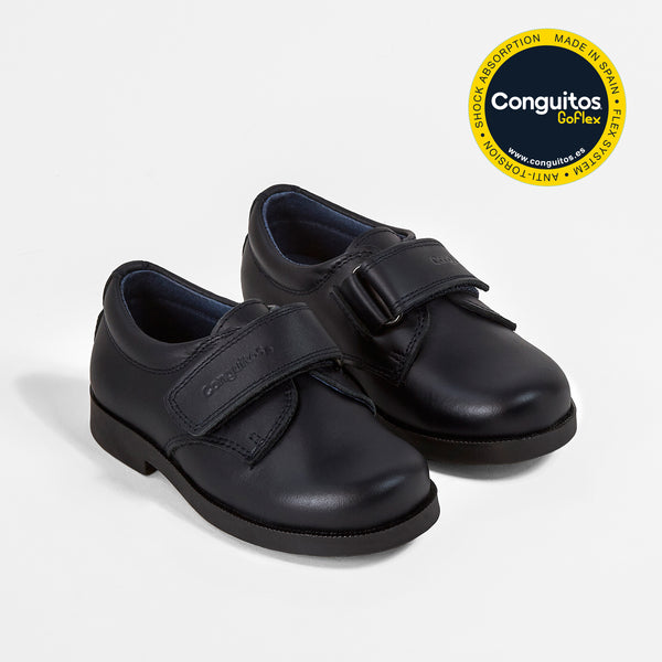 black school shoes girl velcro