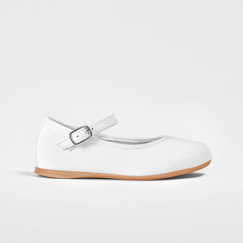 white patent mary janes