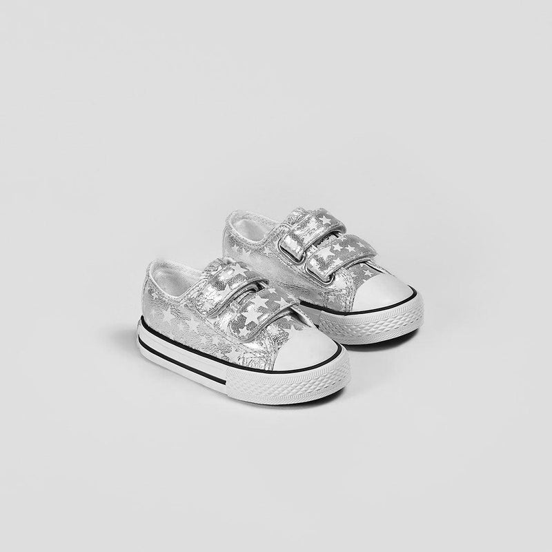 sneakers with silver stars