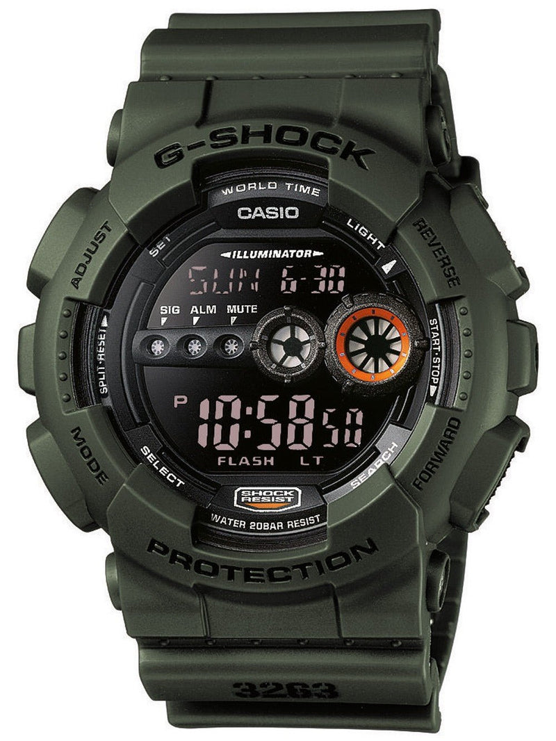 Casio G-Shock Men's Green Watch GD-100MS-3ER