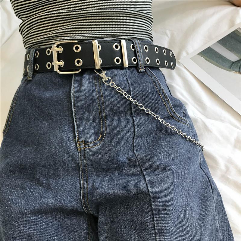 BELT PUNK DOUBLE ROW OF HOLES – Harajuku