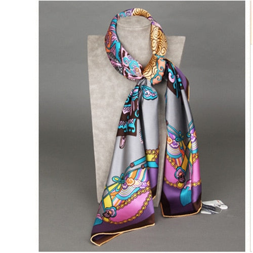 Tropical Tapestry Square Silk Scarf