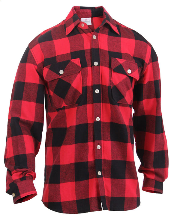 Rothco Red Lightweight Flannel Shirt – Military Uniform Supply, Inc.