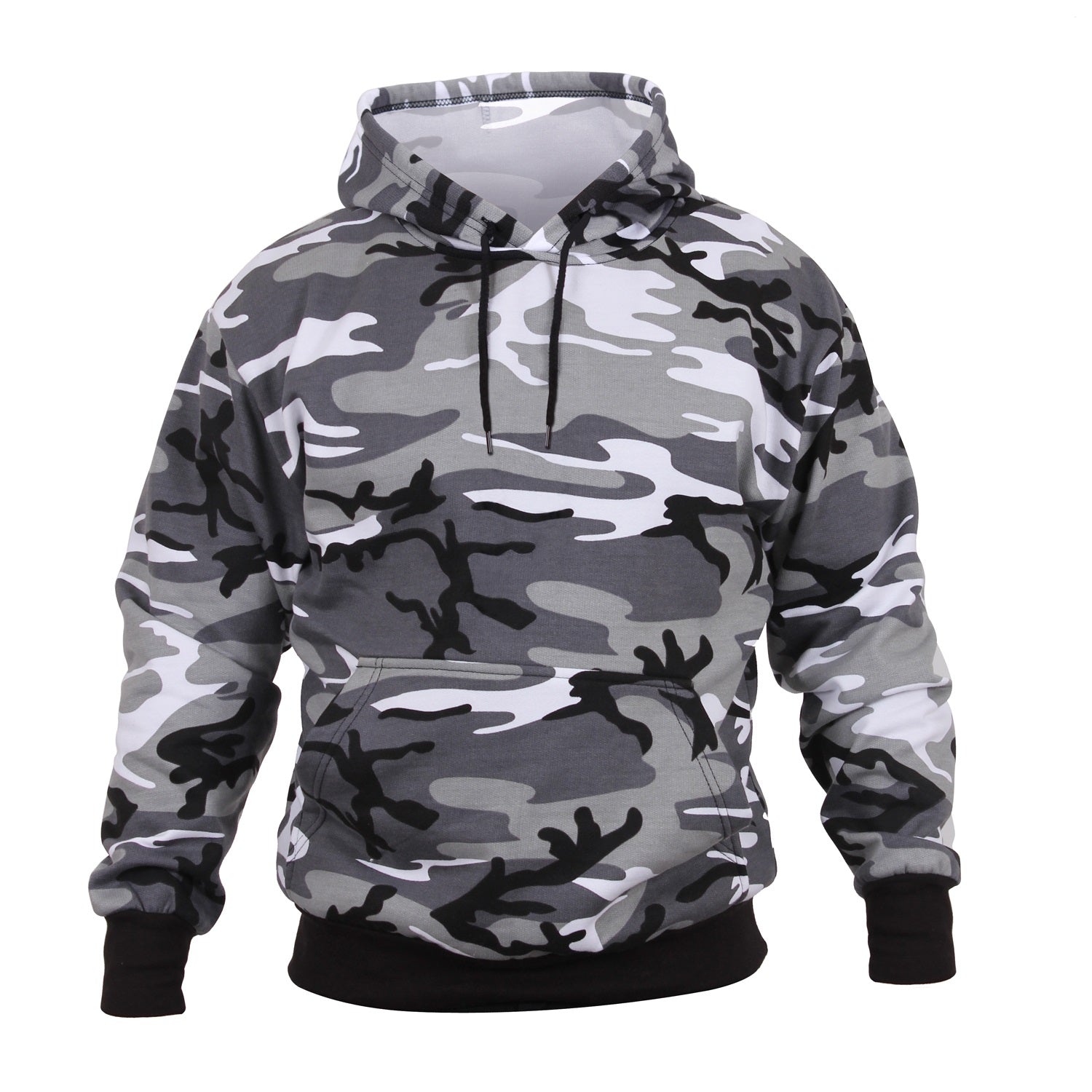 The Wild Collective Men's The Wild Collective Black Detroit Lions Camo  Pullover Hoodie