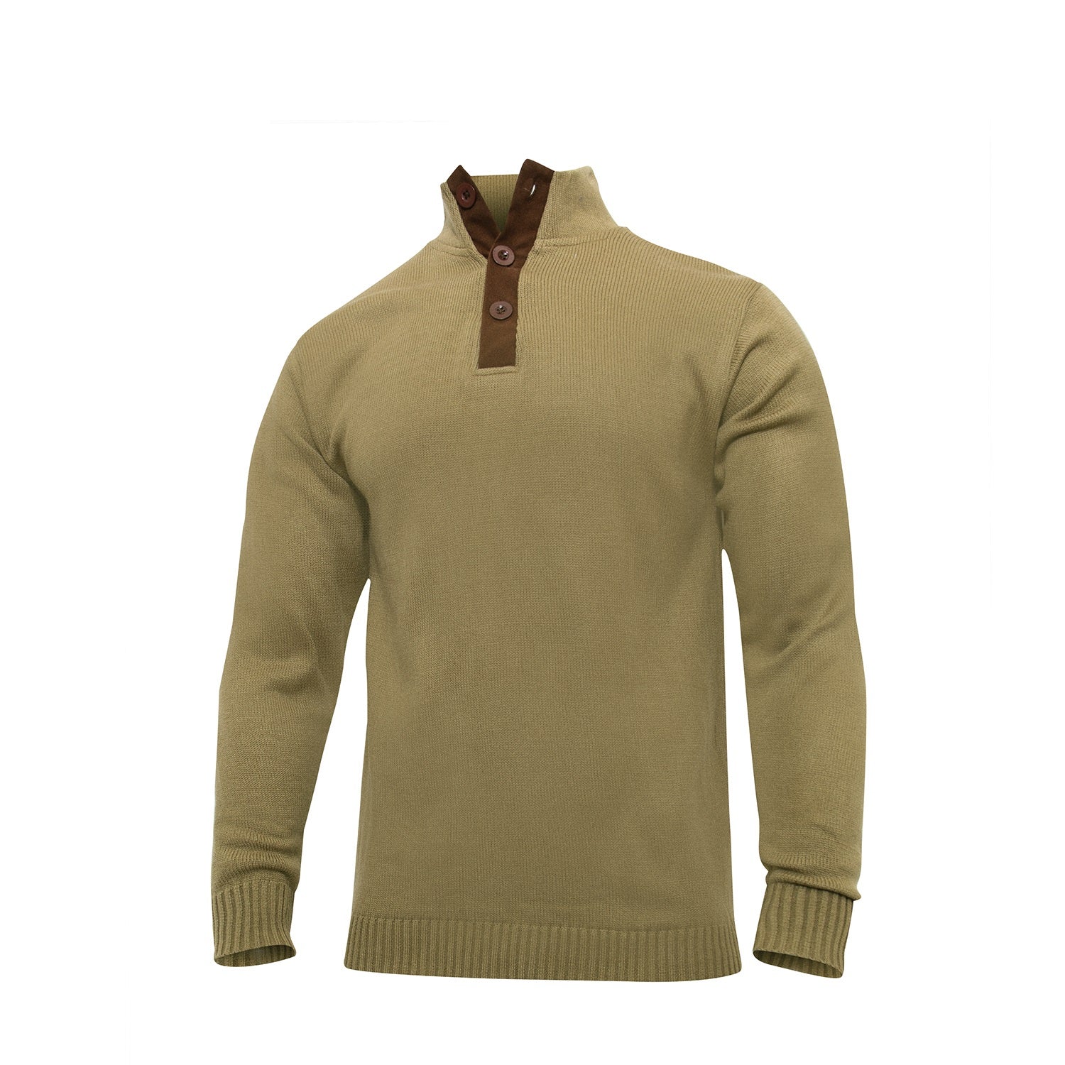 Rothco 3-Button Sweater With Suede Accents – Military Uniform Supply, Inc.