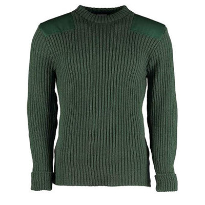 British Commando Sweater Woolly Pully CREW Neck - Various Colors