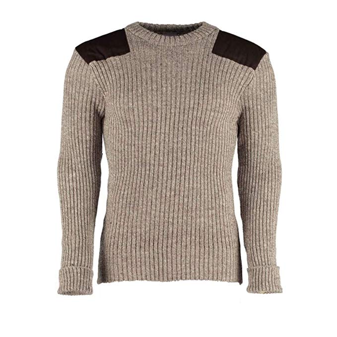 British Commando Sweater Woolly Pully CREW Neck - Various Colors ...