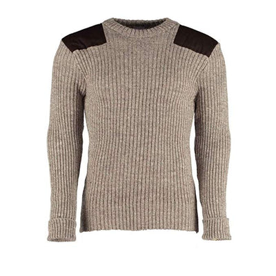 British Commando Sweater Woolly Pully CREW Neck - Various Colors