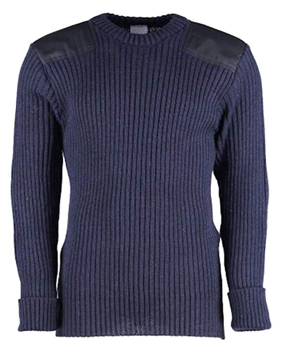 British Commando Sweater Woolly Pully CREW Neck - Various Colors ...