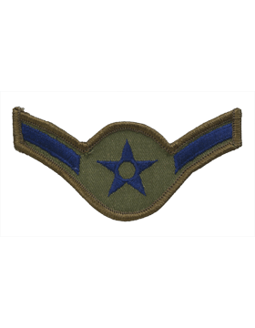 U.S. Air Force Chevrons for Enlisted - Subdued O.D. Green USAF Rank ...