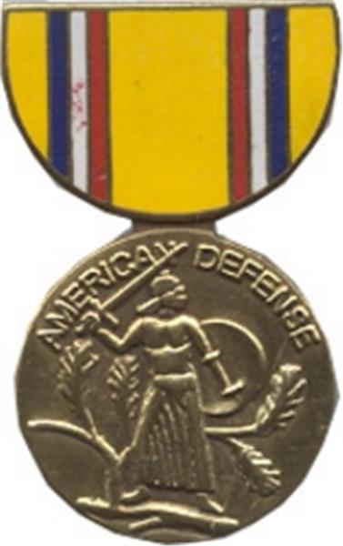 American Defense Mini Medal Small Pin