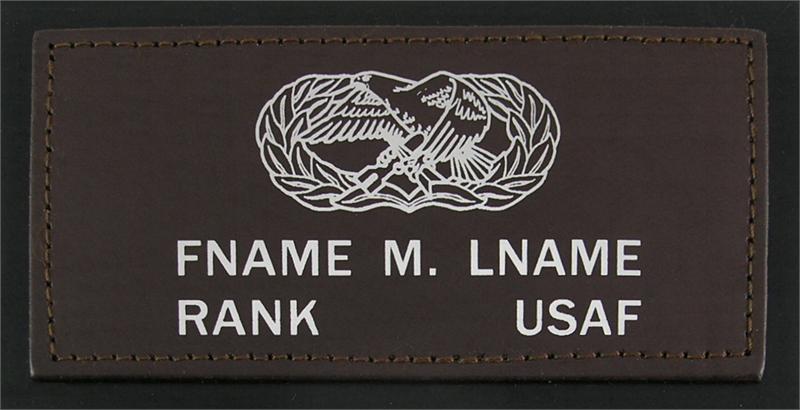 Leather Name Tag Builder, Navy Flight Suit Name Tags