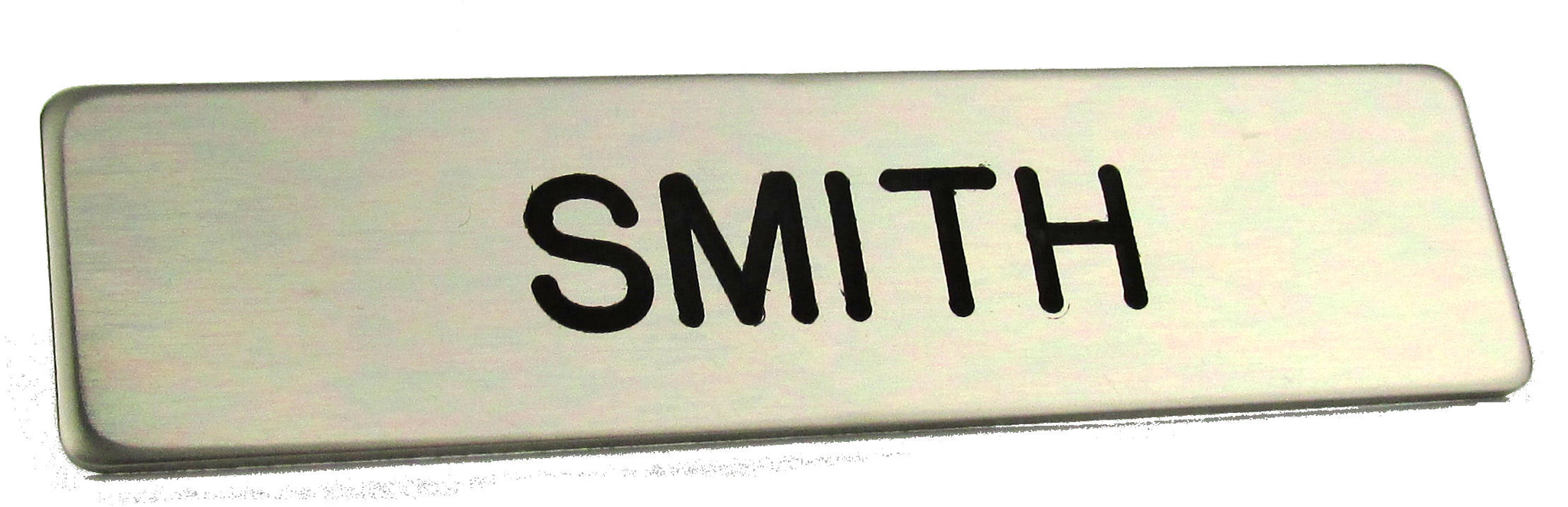 Steel Name Plate for Uniforms SILVER - Law Enforcement Name Tag ...