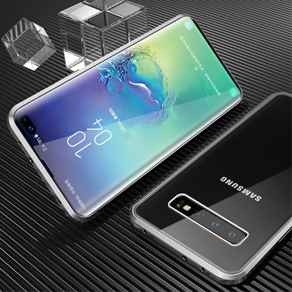 forsvar Brudgom Cordelia Samsung Galaxy S10 360° Magnetisk Cover m. Glas Bagside & Forside - Sølv |  MOBILCOVERS.DK
