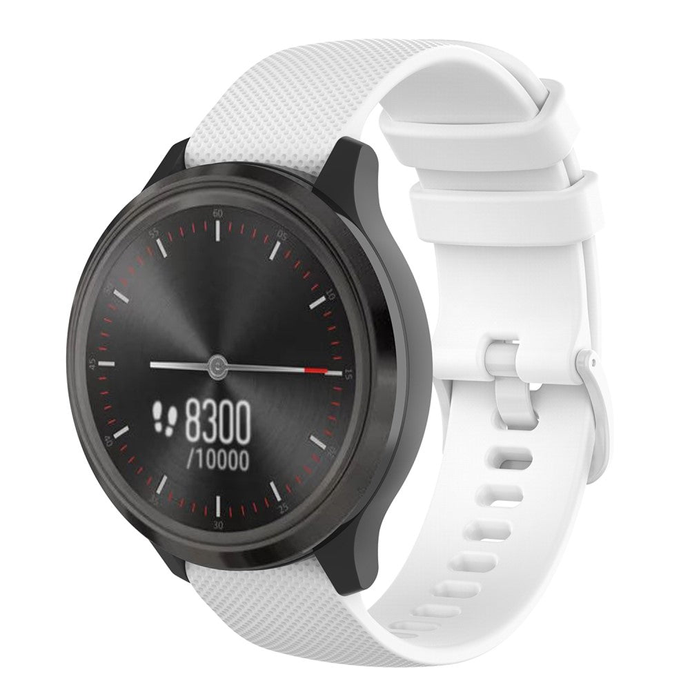 Universal Smartwatch Silikone Rem (20mm) - Hvid MOBILCOVERS.DK