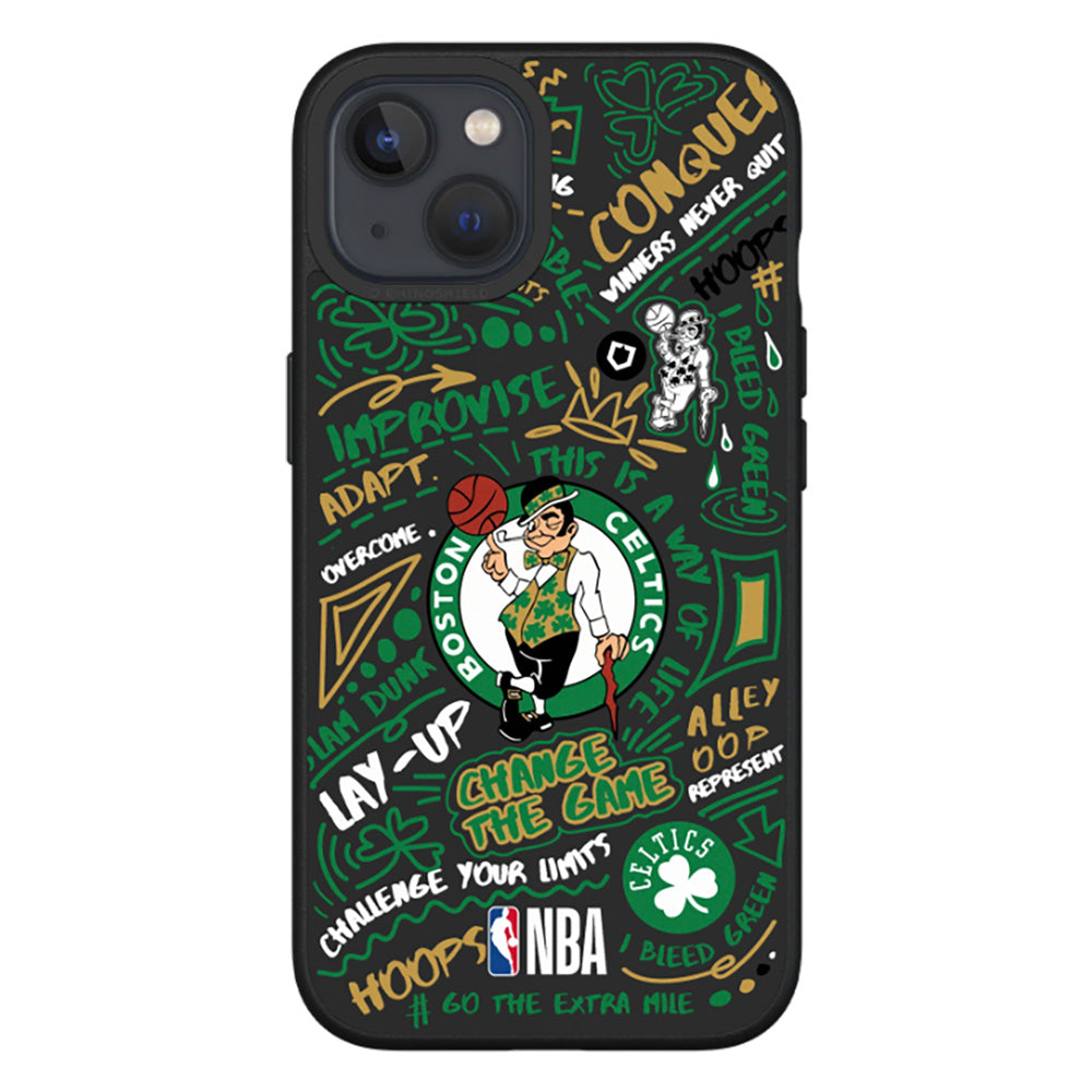 iPhone 13 RhinoShield SolidSuit NBA Cover m. Boston Celtics - Graffiti |  