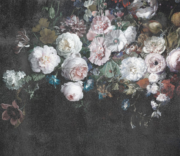 Faded Glory | Floral Wall Mural on Stair Steps by Back to the Wall ...