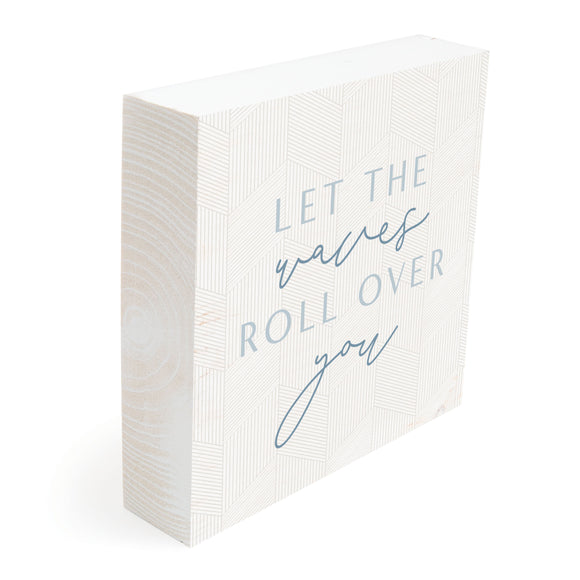 Let the Waves Roll Over You / 5.375x5.375 Table Decor