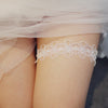 Bride Leggings Lace Pearl Leg Loop LR005