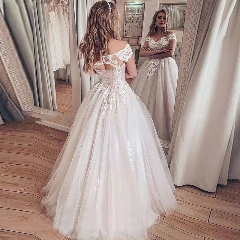Lace Wedding Dress A Line Vestidos de novia – TANYA BRIDAL