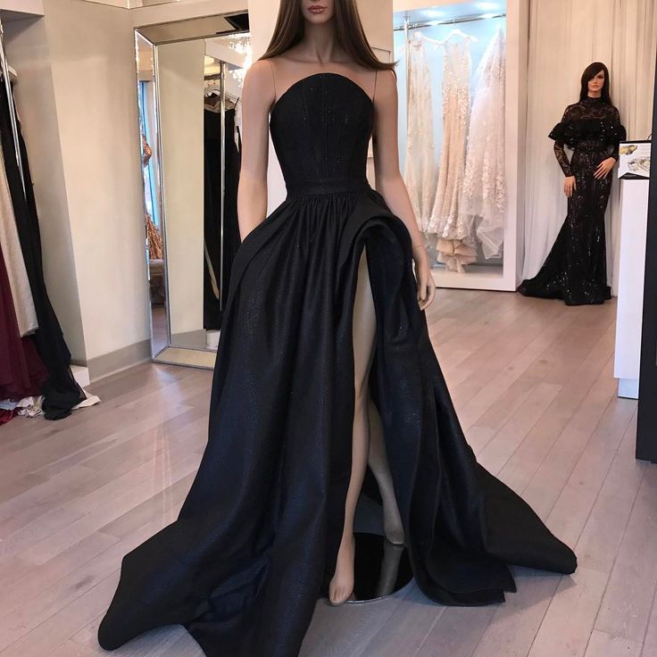 ball gown with slits