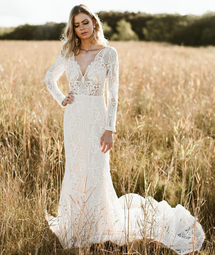 Lace Long Sleeve Wedding Dress 2021 – TANYA BRIDAL
