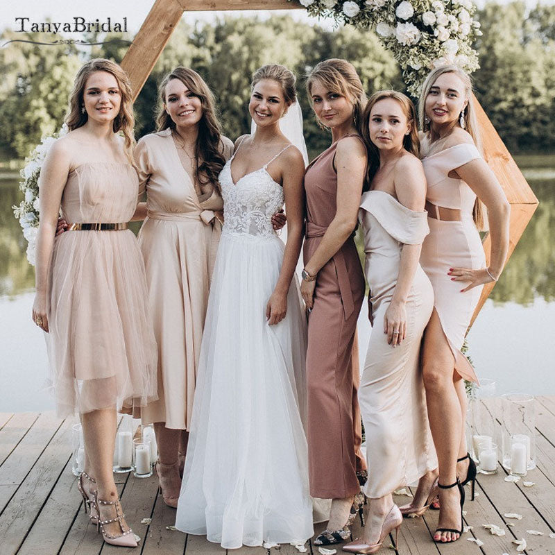 boho beach bridesmaid dresses