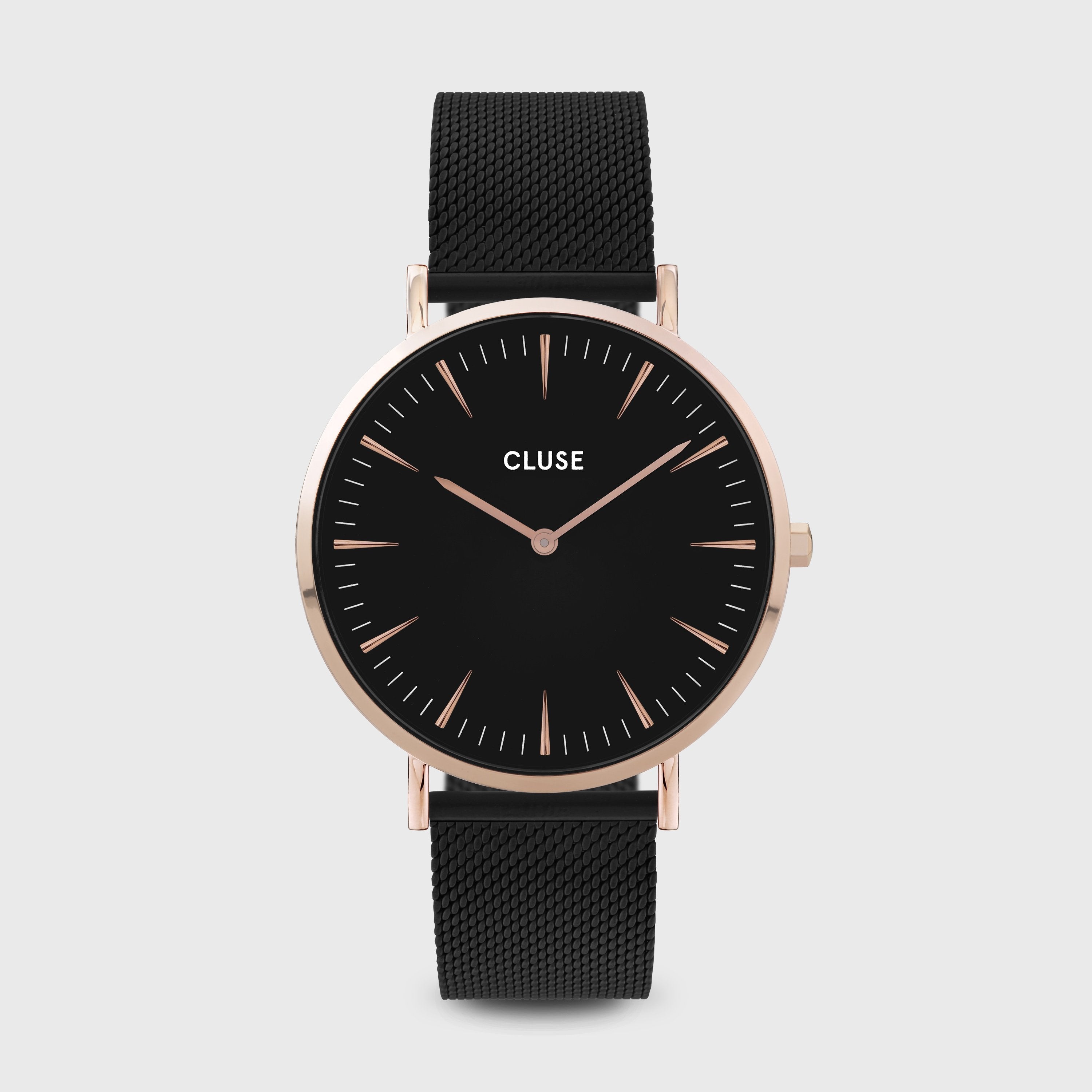 CLUSE Minuit Watch CW0101203024 Rose Gold Colour Black Official