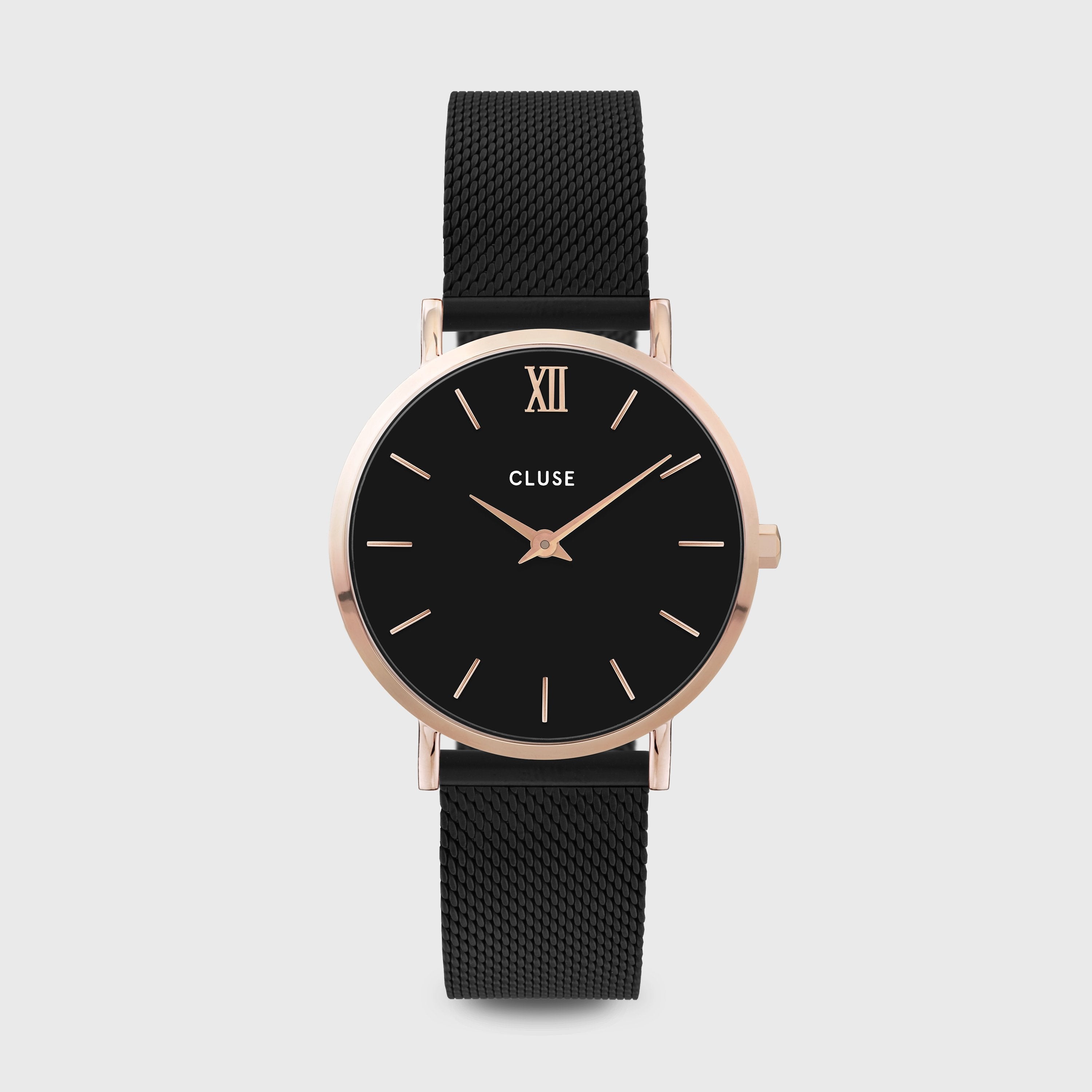 CLUSE Minuit Montre CW0101203013 Noir Rose Or Boutique