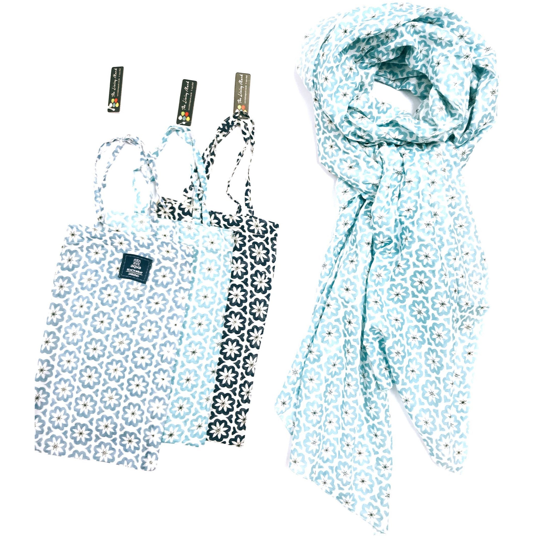 Cotton Scarves - French Design, Handmade - thelivingmark