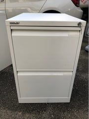 Bisley 2 Drawer Filing Cabinet White