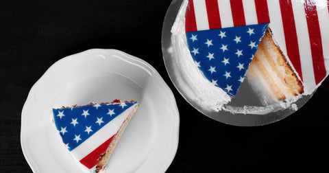 American-Flag Themed Cake