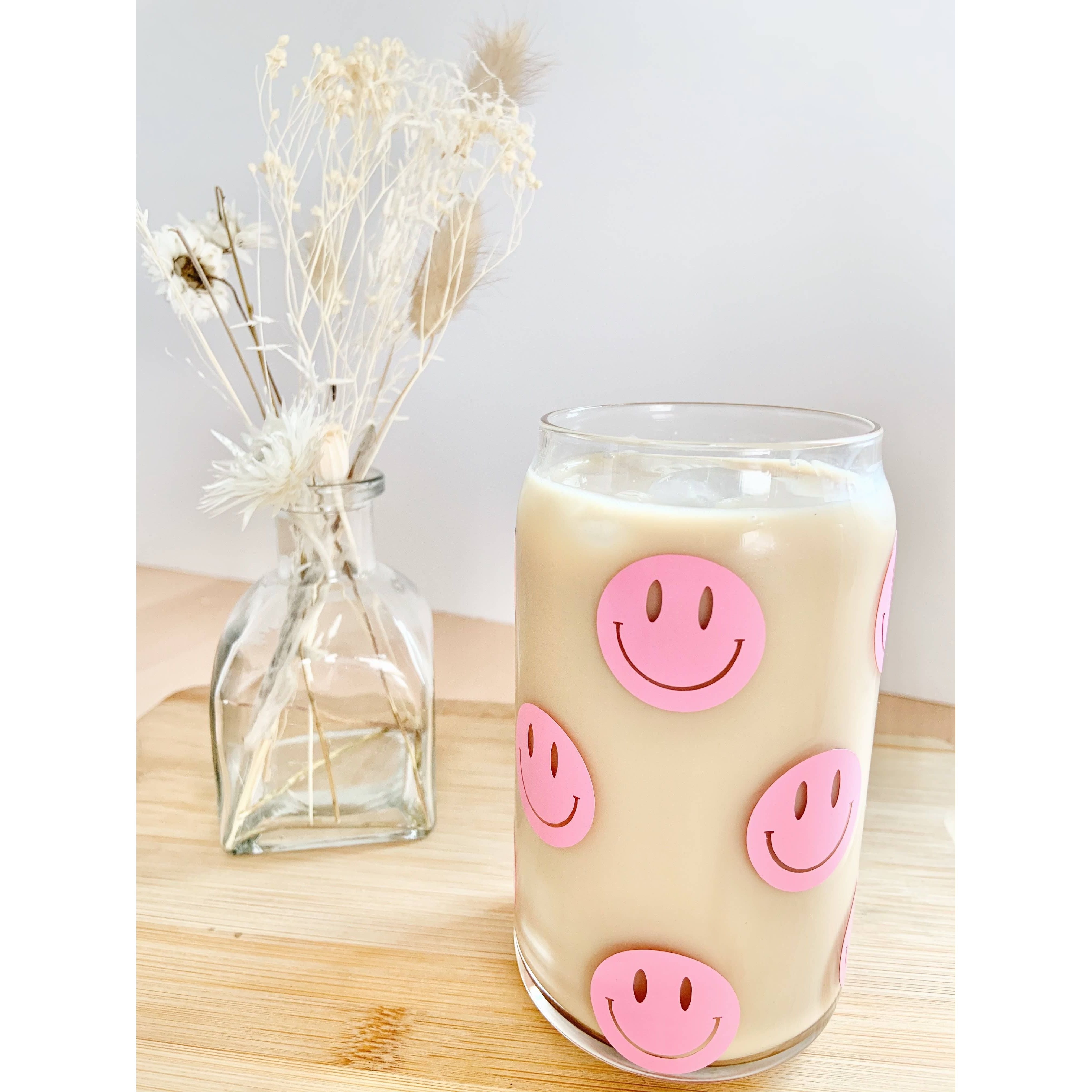 Smiley Face Glass Cup – Mindful Supply